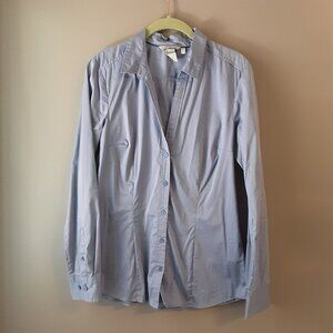H&M Lilac Purple Button Down Collared Shirt Blouse Size M/10/40